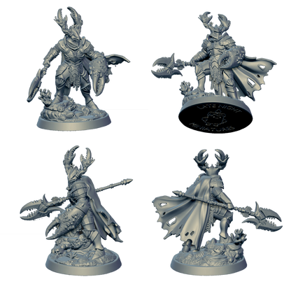 Crab Knight miniature by Late Night Miniatures - alternate view