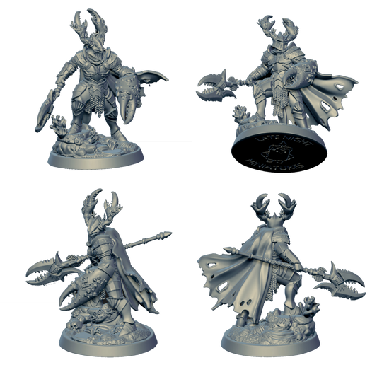 Crab Knight miniature by Late Night Miniatures - alternate view