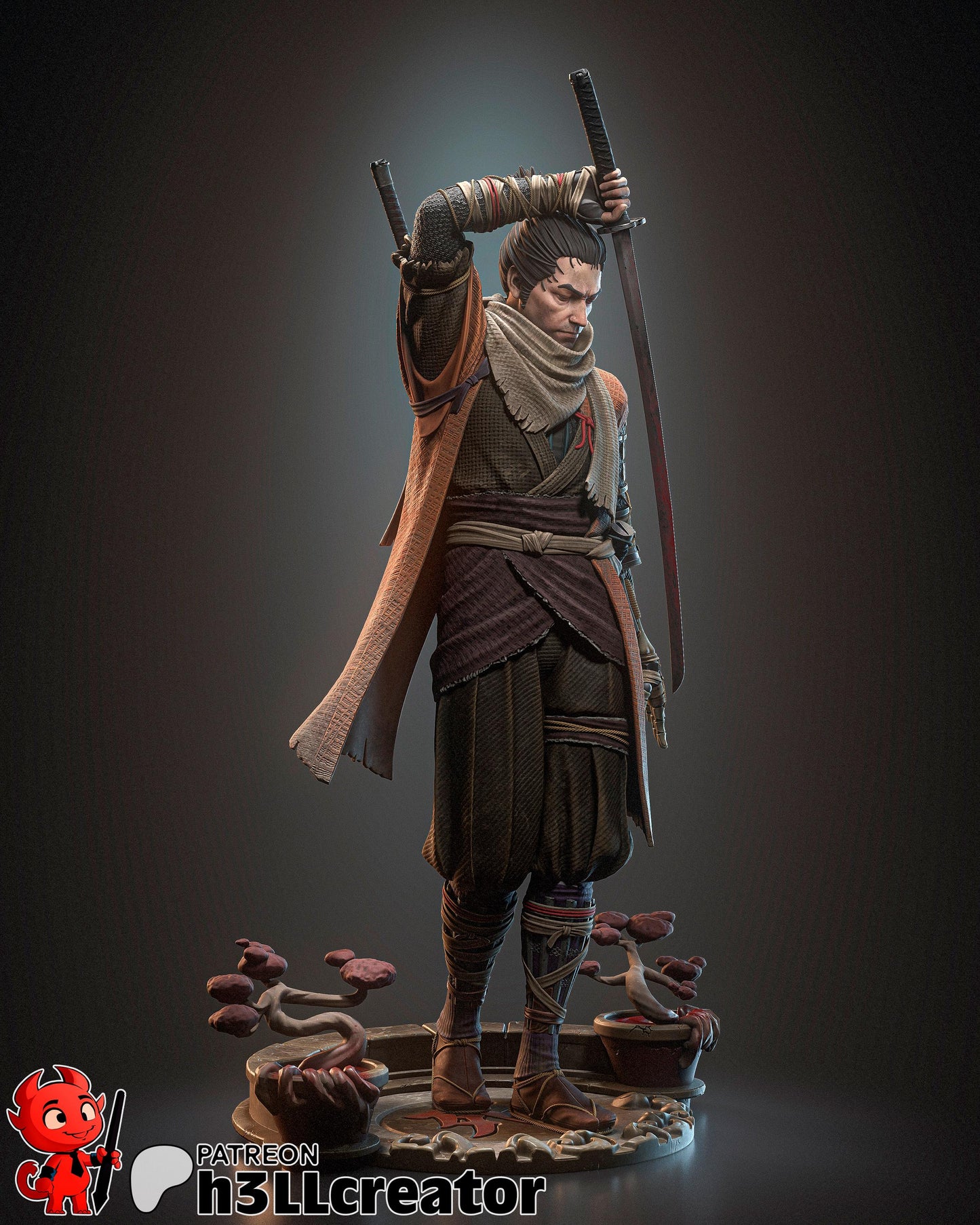 Wolf Sekiro Shadows Die Twice Figure - Alternate view 2