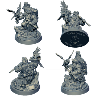 Dwarf Engineer miniature by Late Night Miniatures - alternate view