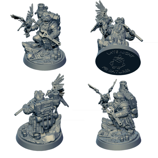 Dwarf Engineer miniature by Late Night Miniatures - alternate view