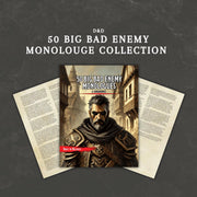 50 Big Bad Enemy Monologue Collection - digital download preview