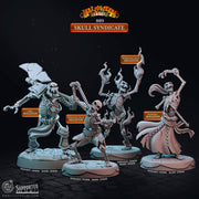 Orc Skeleton Miniature - resin tabletop miniature front view