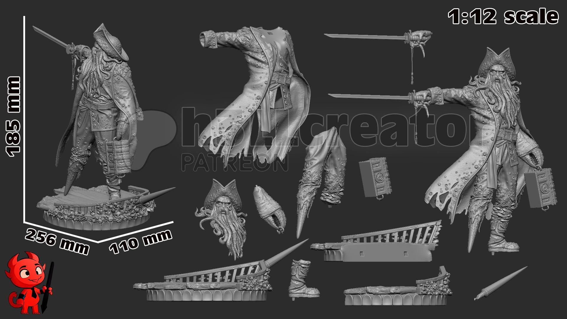 Davy Jones Figure - Pirates of the Caribbean - Alternate view 8