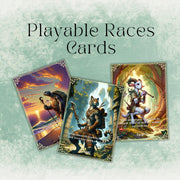 Playable Races Cards - digital download preview