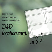 Location Card - digital download preview