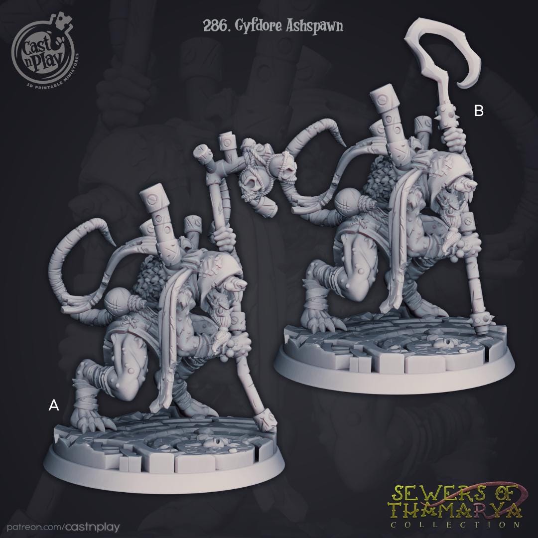 Ratfolk Rogue Miniature