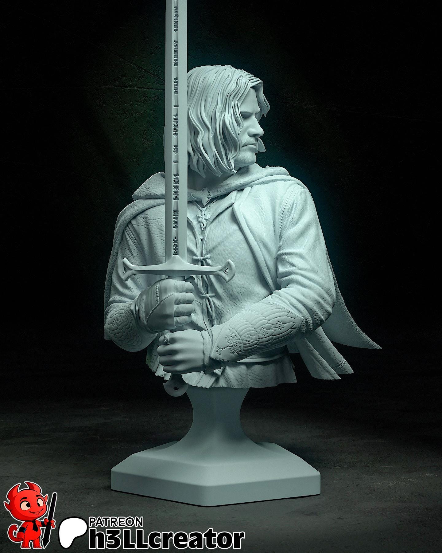 Aragorn Bust - The Lord of the Rings - Alternate view 3