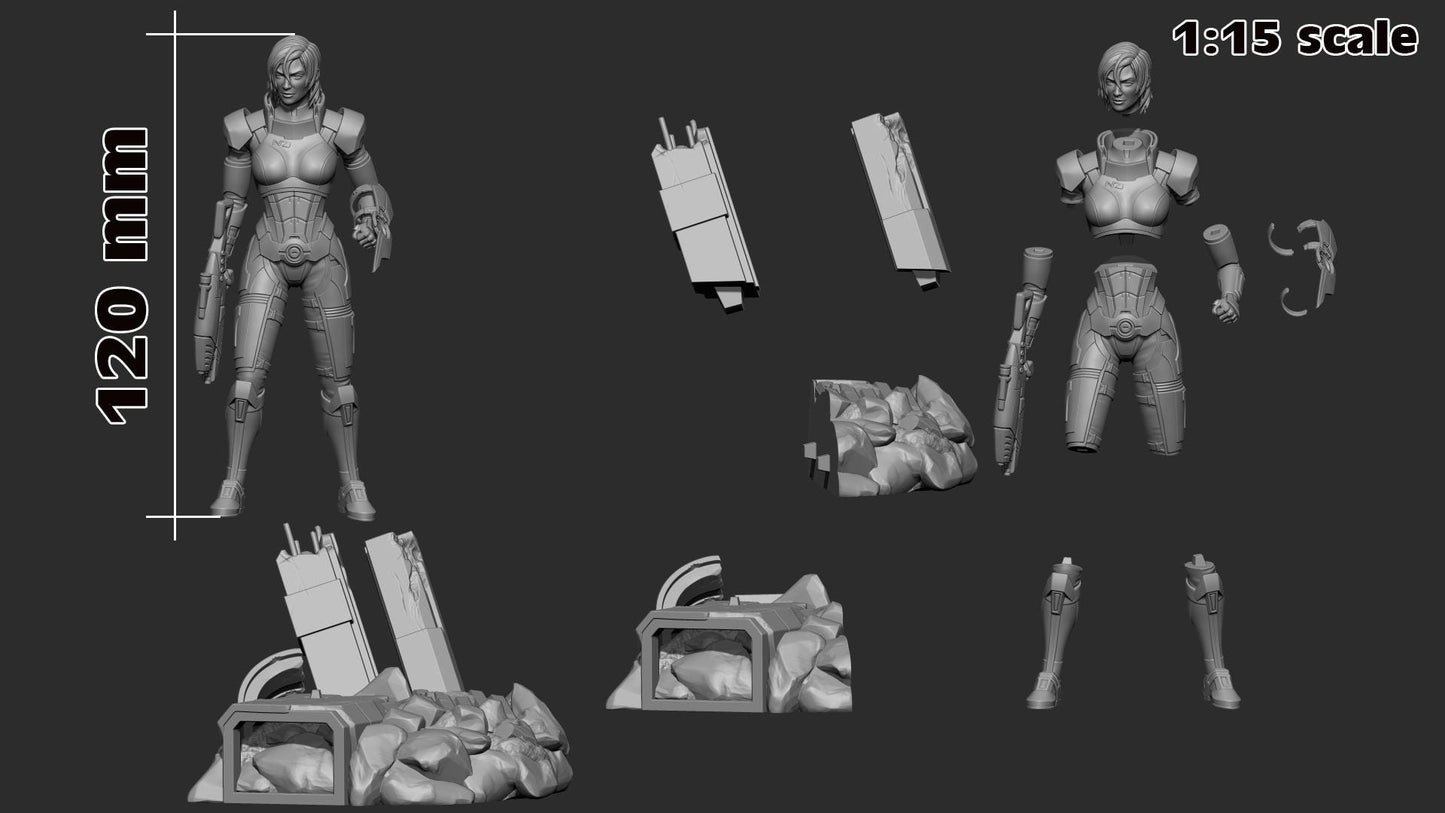 Commander Shepard Figure - Mass Effect - Alternate view 5