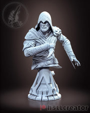 Ezio Auditore Assassin's Creed Bust - resin tabletop miniature front view