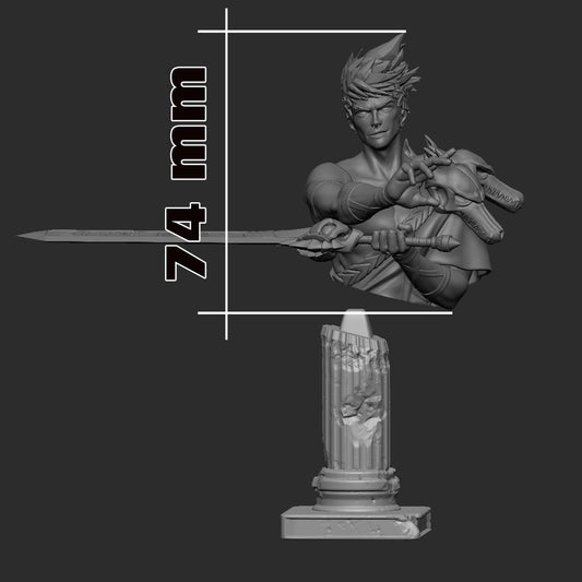 Zagreus 2 Bust - Hades - Alternate view 2