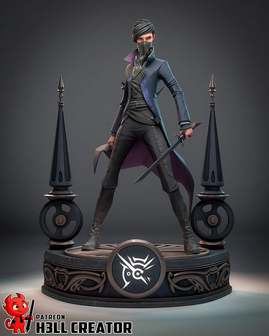 Emily Resin Miniature Figurine I Game Character I Dishonored 2 I Gift for Him Her I Birthday Gift I Anime
