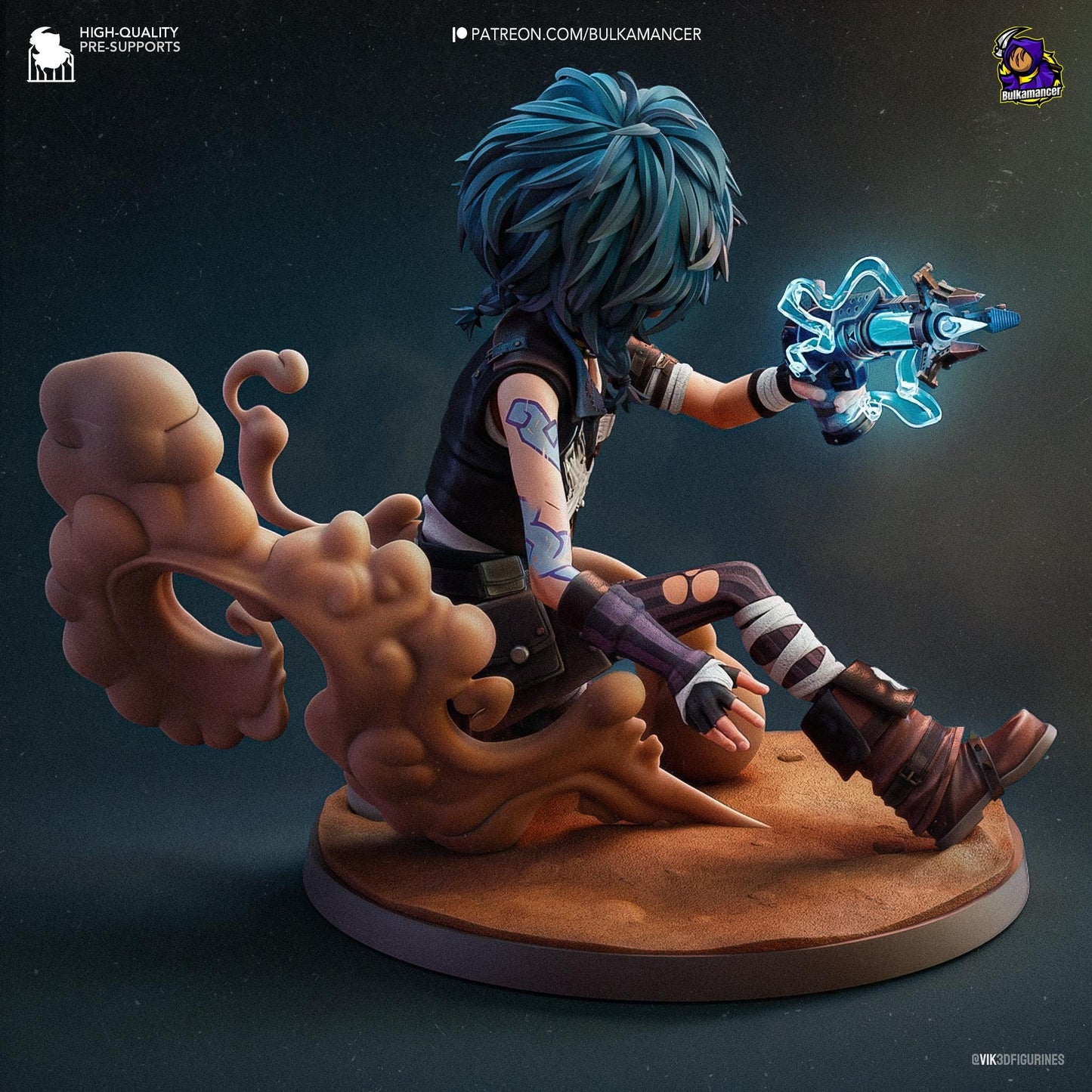 Isha Resin Miniature Figurine Game Character League of Legends Arcane Gift for Him Her Birthday Gift Anime