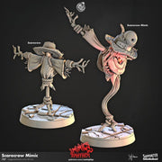 Scarecrow Mimic Miniature - resin tabletop miniature front view