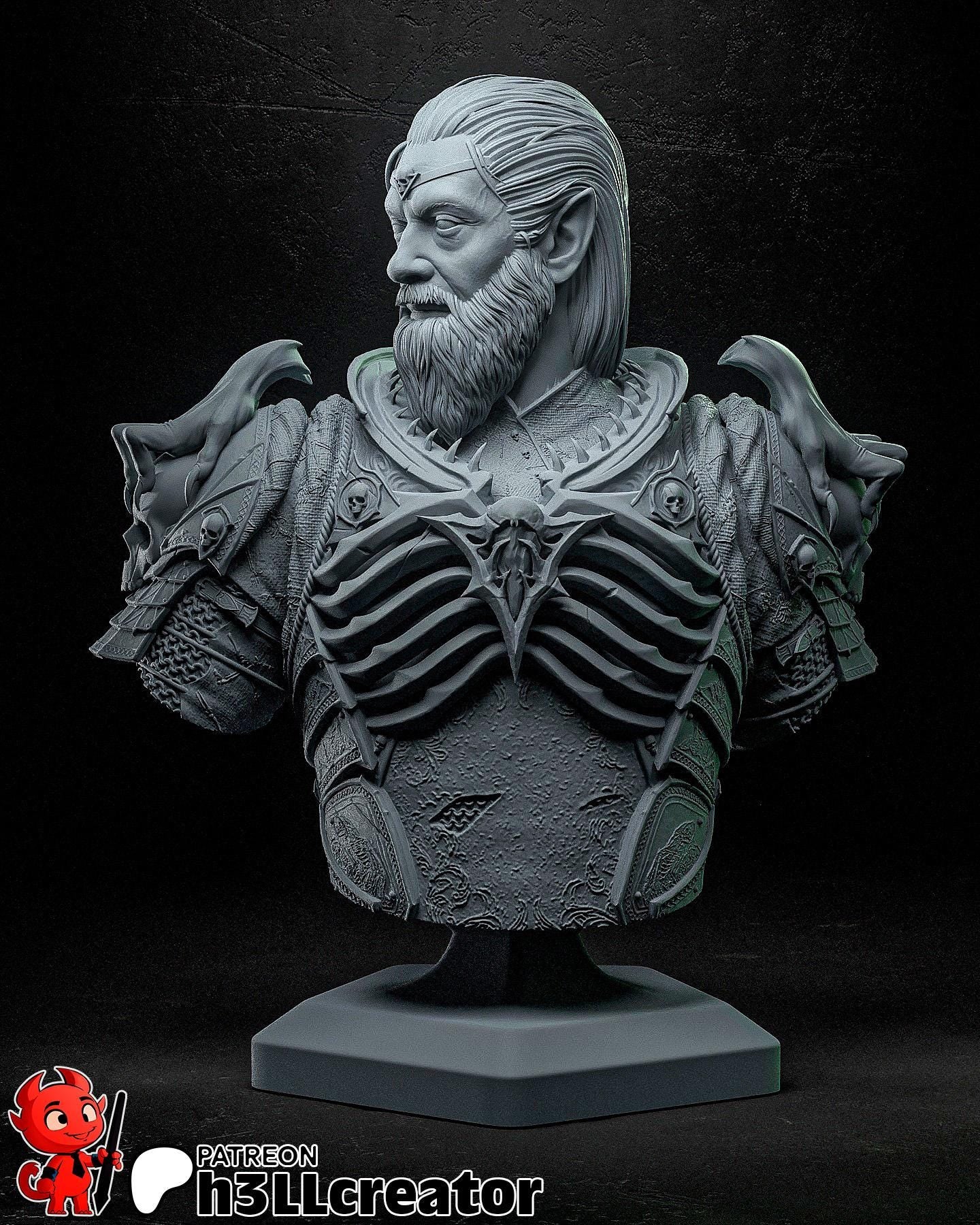 Ketheric Thorm Bust - Baldur's Gate 3 - Alternate view 2