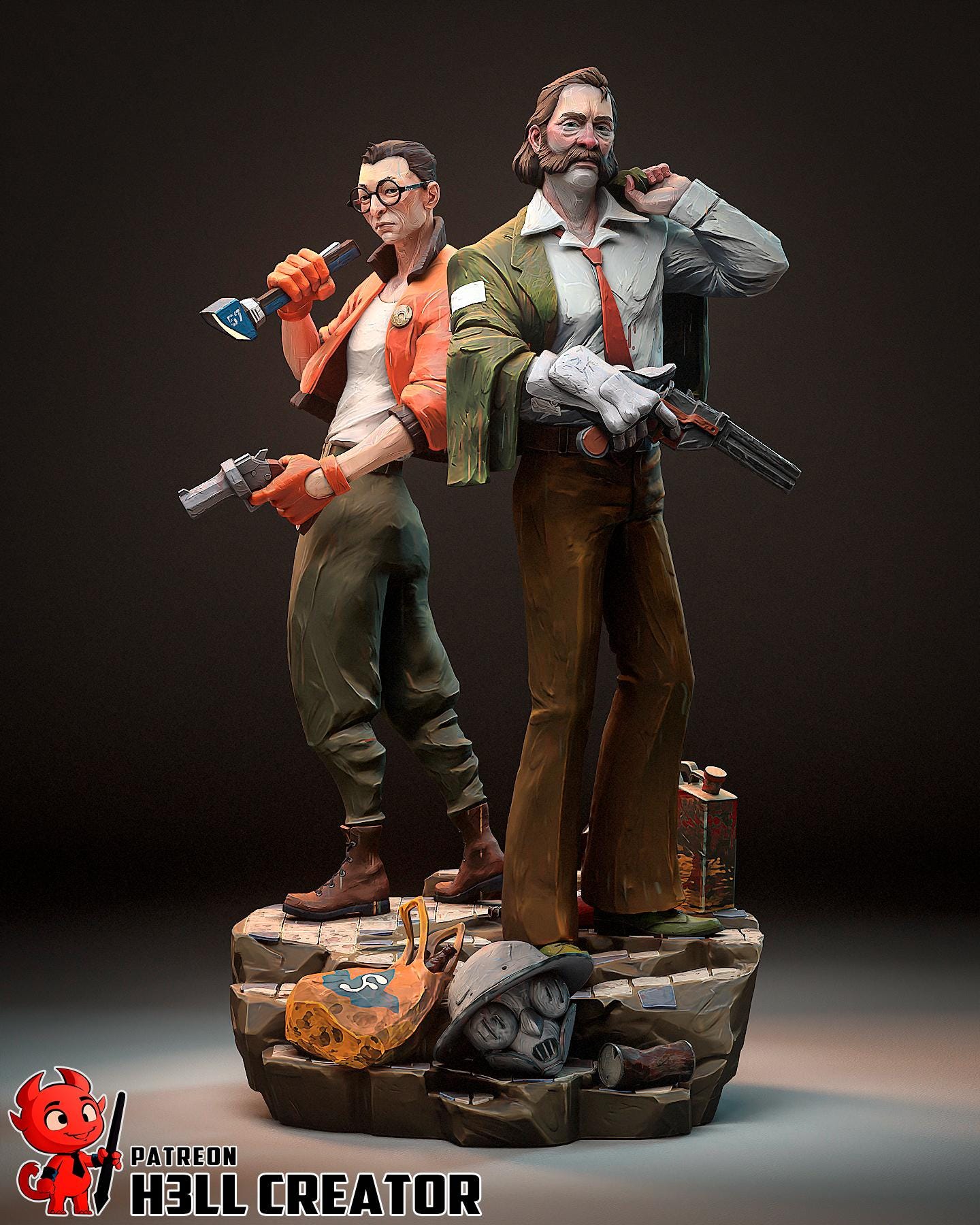 Harry and Kim Disco Elysium Figure