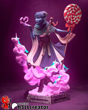 Jester Critical Role Figure - resin tabletop miniature front view