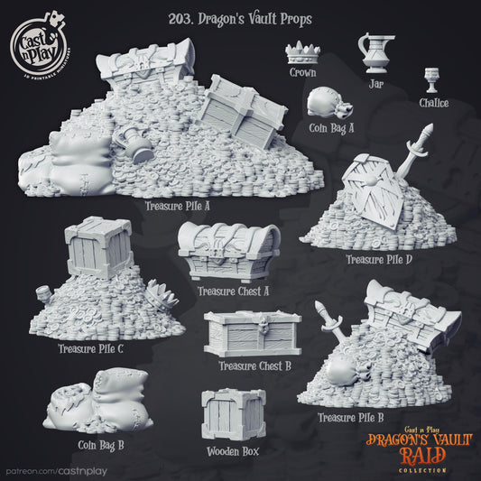 Dragons Vault Raid Dragon Lair Treasure Terrain Set