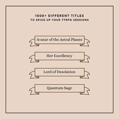 Ultimate Printable Titles Set for TTRPGs - Alternate view 2