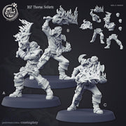 Demon Hunter Miniature - resin tabletop miniature front view
