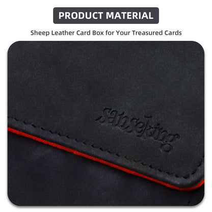 Sanseking Vertical PU Leather Deck Box 100+ - official Sanseking detail and feature view 2