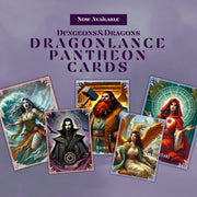 Dragonlance Pantheon Cards - resin tabletop miniature front view