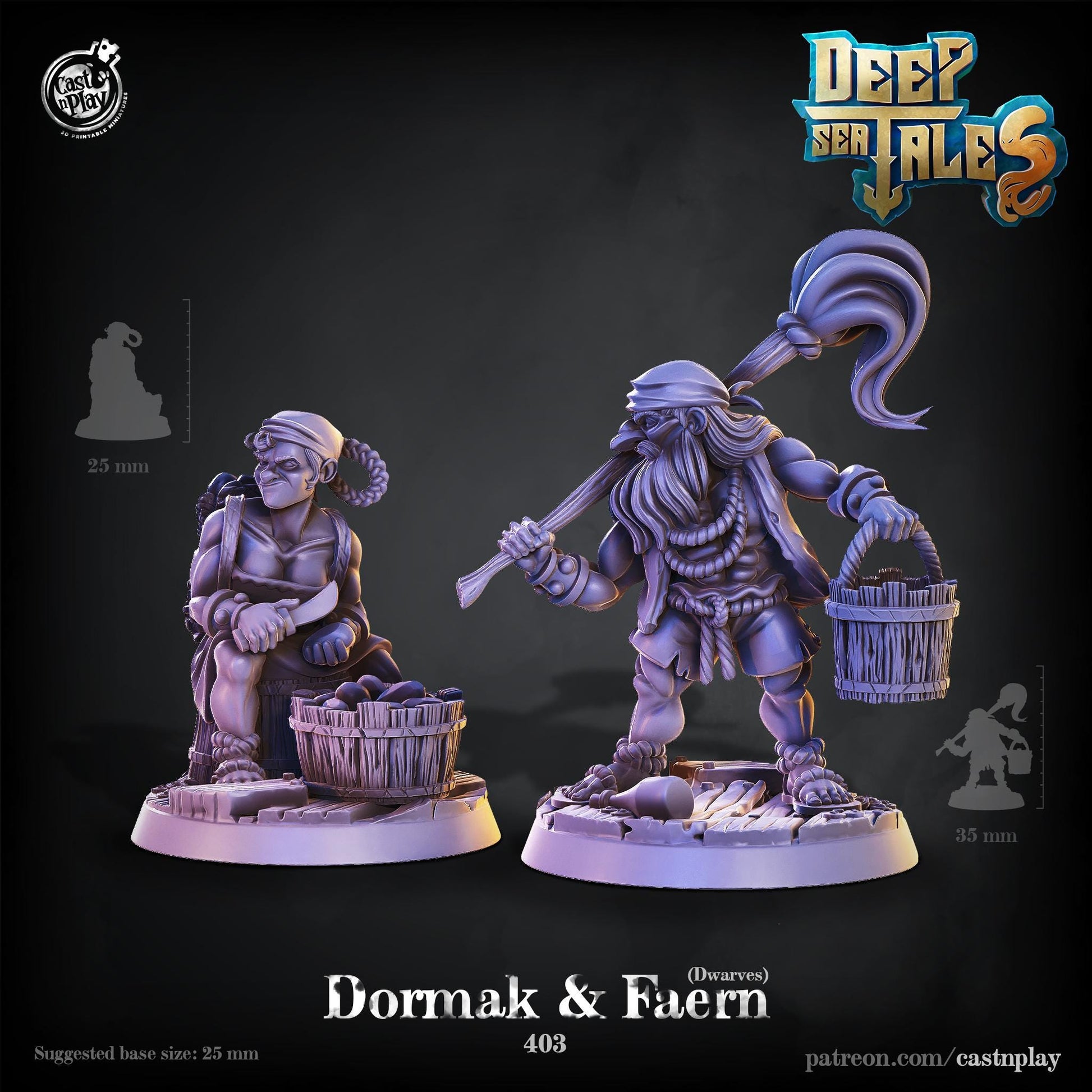 Dwarf Pirate Miniature