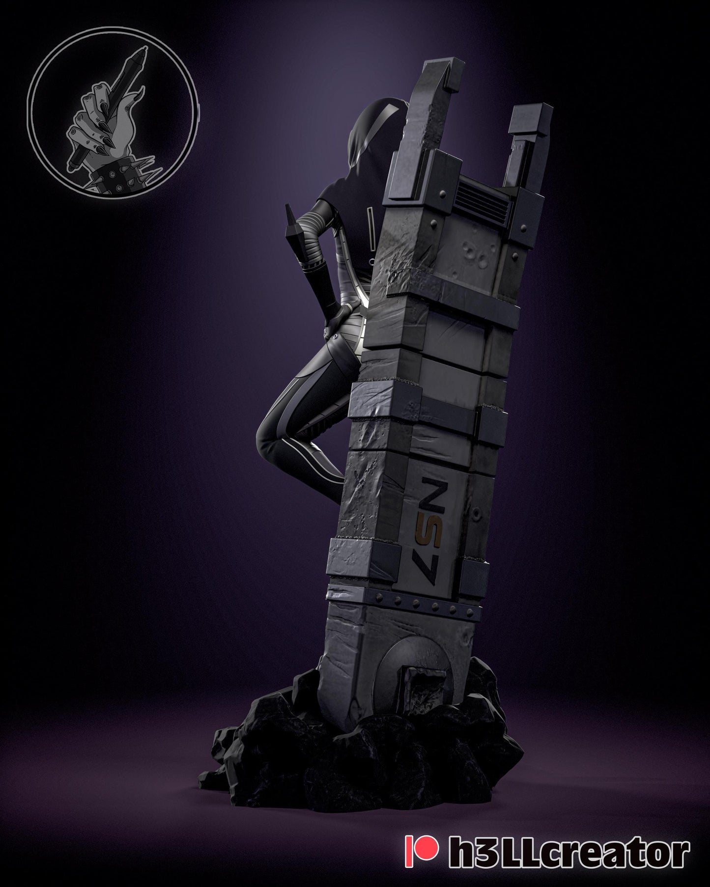 Kasumi Figure - Mass Effect - Alternate view 2