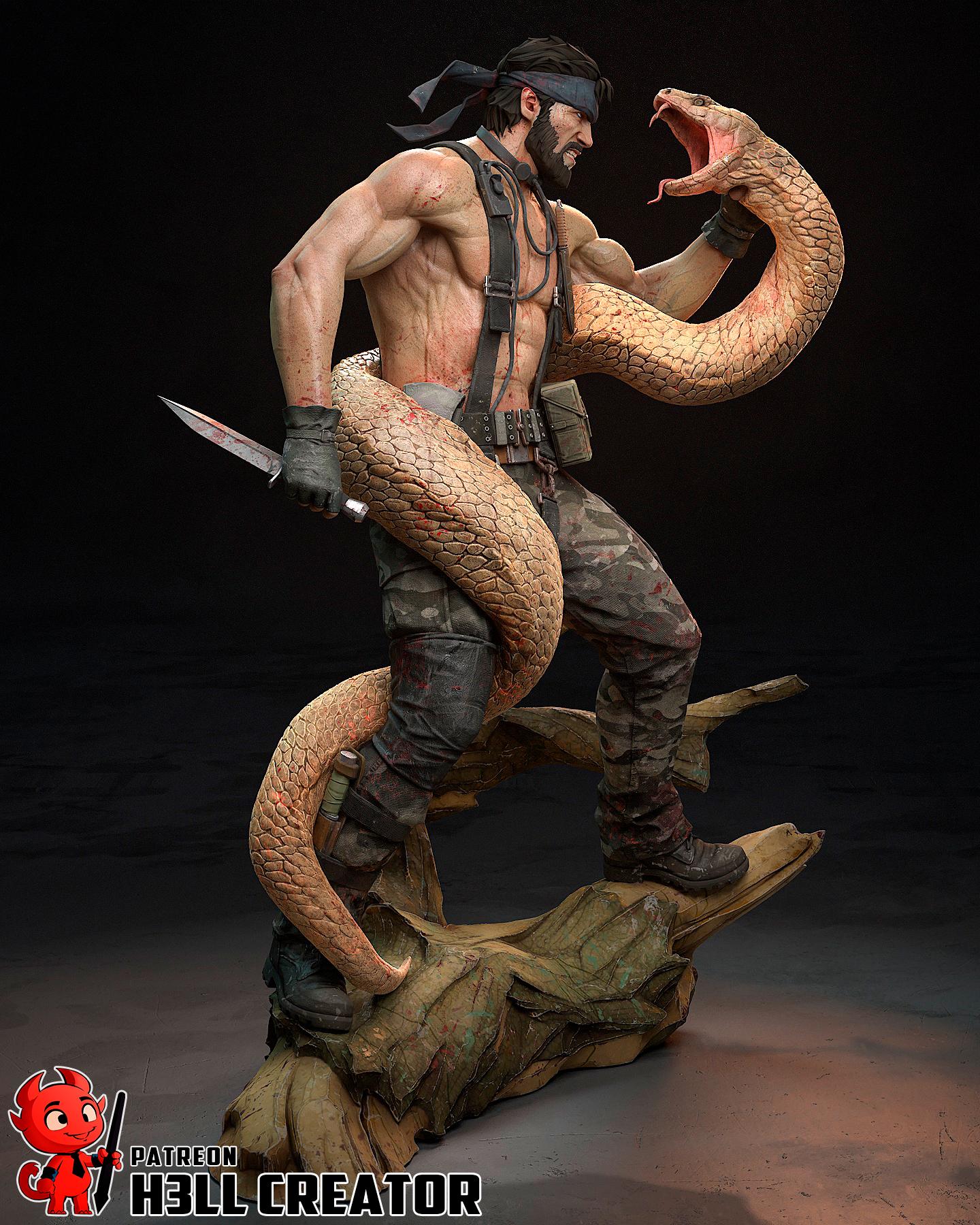Big Boss Metal Gear Solid Snake Figure - Alternate view 6