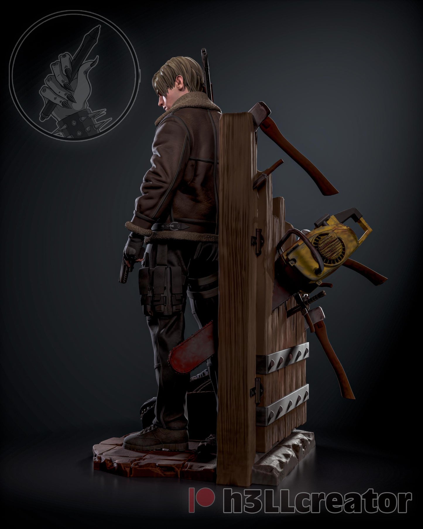 Leon Kennedy Residual Evil 4 Remake Figure - Alternate view 3