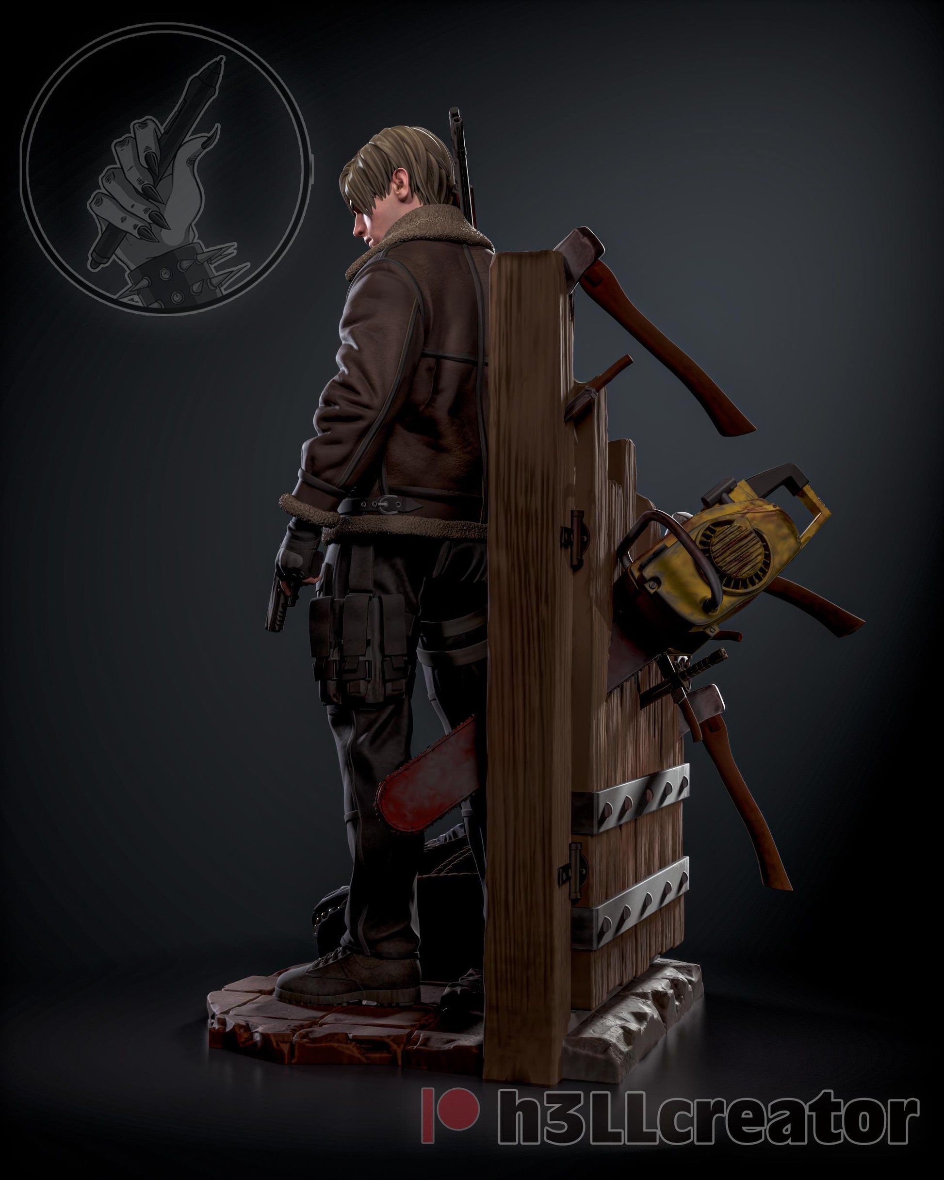 Leon Kennedy Residual Evil 4 Remake Figure - Alternate view 3