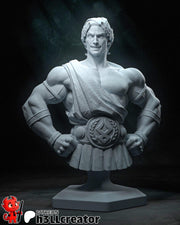 Theseus Bust - Hades - resin tabletop miniature front view