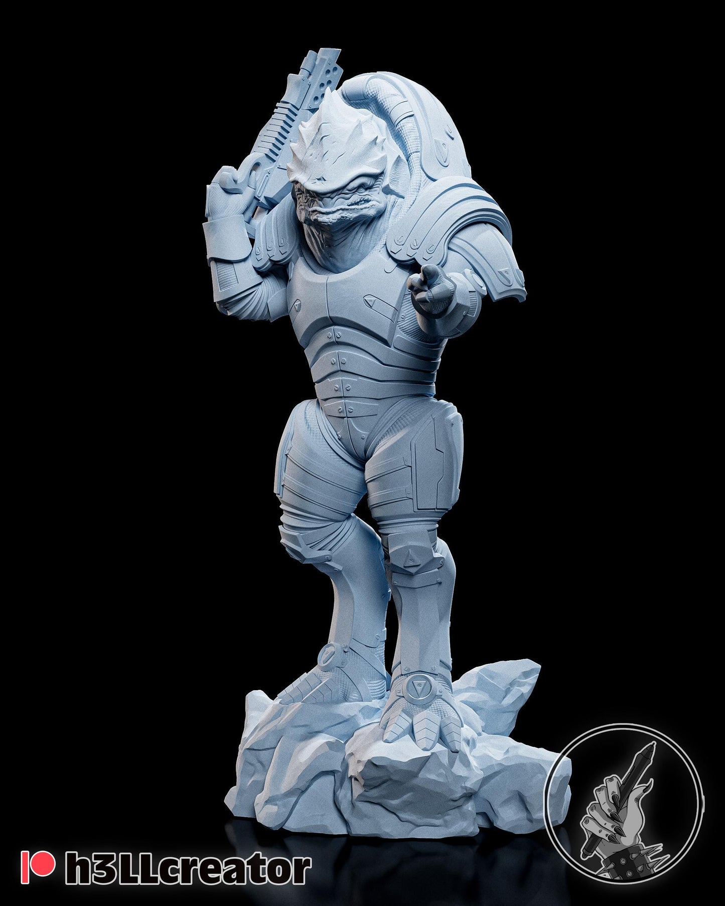 Wrex Figure - Mass Effect - Alternate view 3