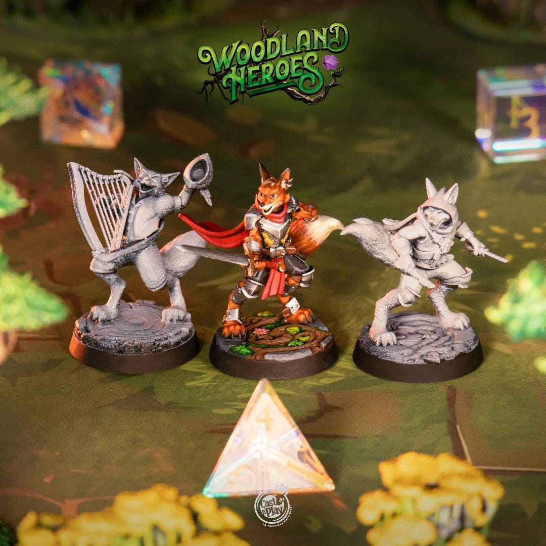 Foxfolk Bard Miniature