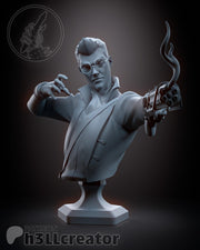 Percival de Rolo The Legend of Vox Machina Bust - resin tabletop miniature front view