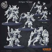 Kobold Paladin Miniature - resin tabletop miniature front view