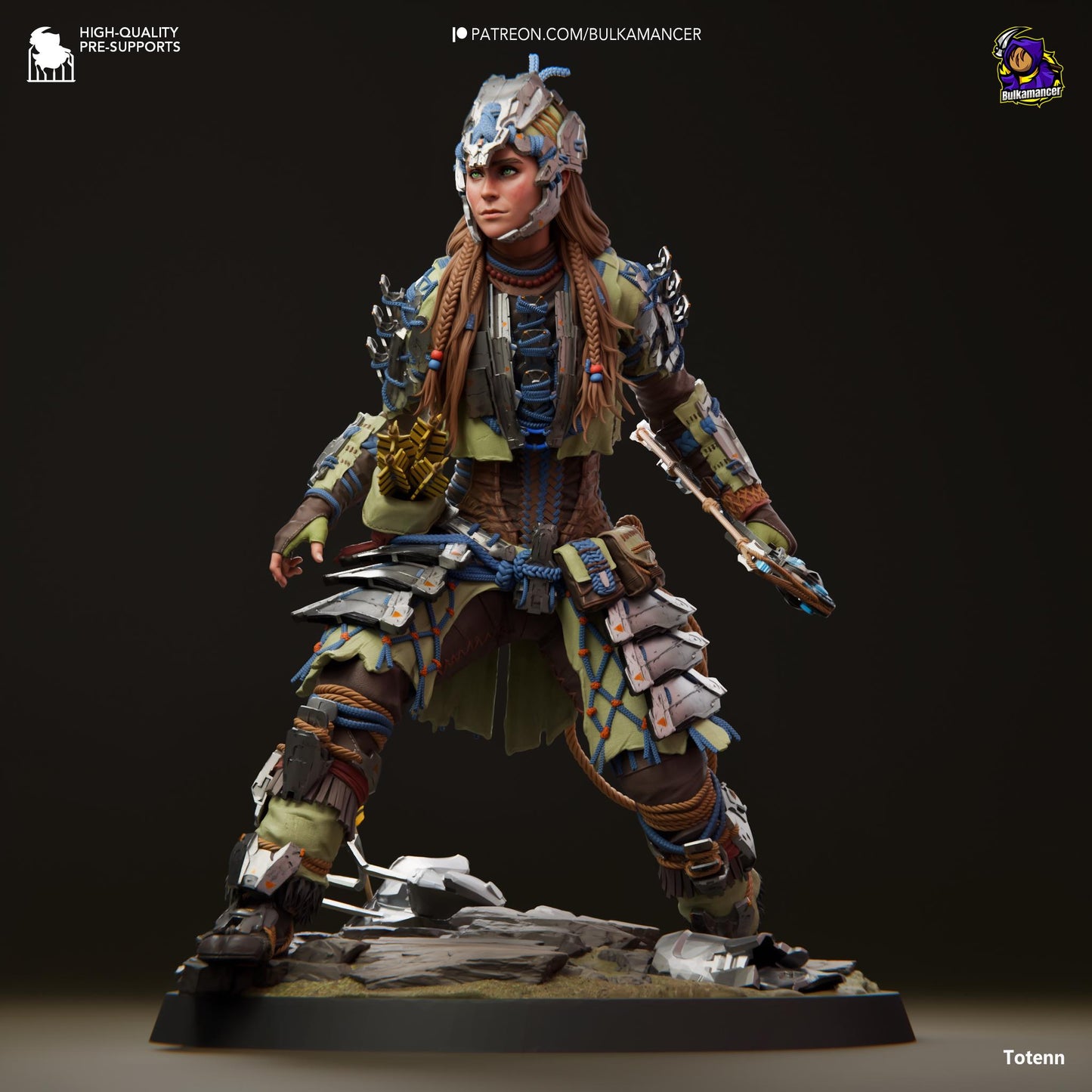 Aloy Resin Miniature Figurine Game Character Horizon: Forbidden West Gift for Him Her Birthday Gift Anime