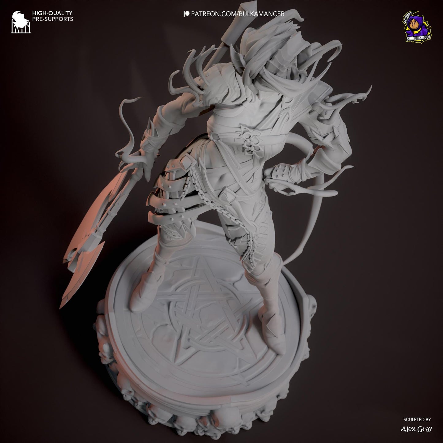 Karlach Resin Miniature Figurine Game Character Baldur's Gate 3 Gift for Him Her Birthday Gift Anime