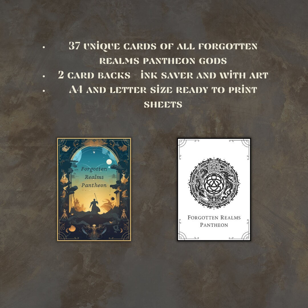 Forgotten Realms Pantheon Cards - Alternate view 2