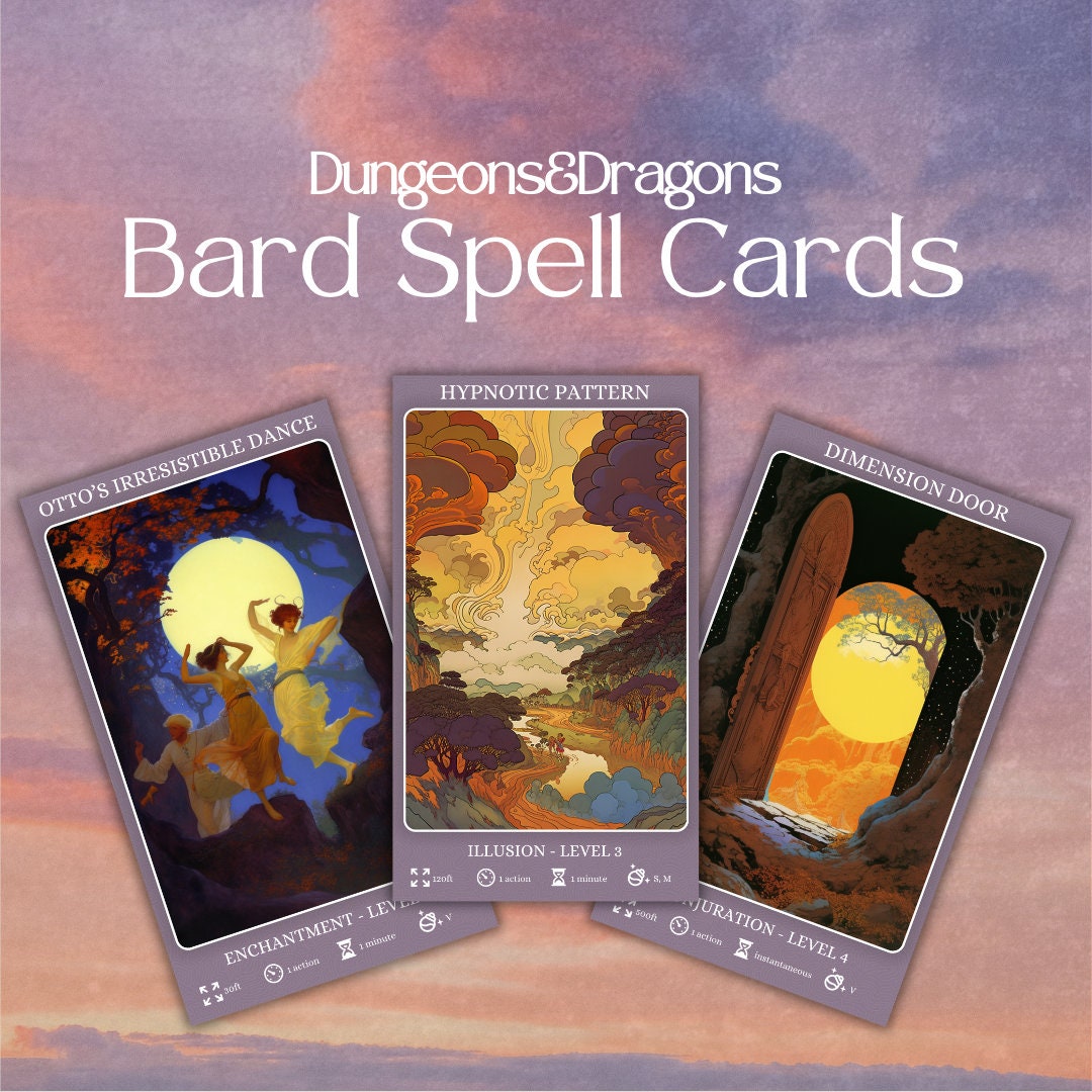 Bard Spell Cards