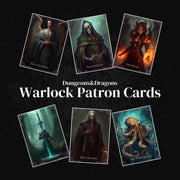 Warlock Patron Cards - digital download preview