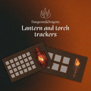 Lantern and Torch Tracker Cards - digital download preview