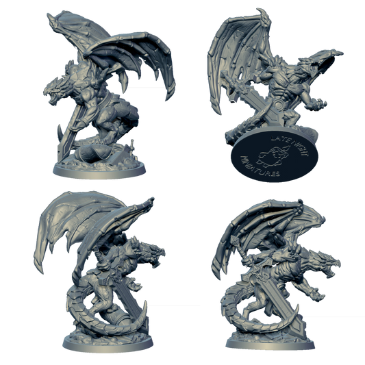 Stone Dragon miniature by Late Night Miniatures - alternate view