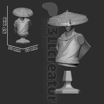 Mizu Blue Eye Samurai Bust - Alternate view 4
