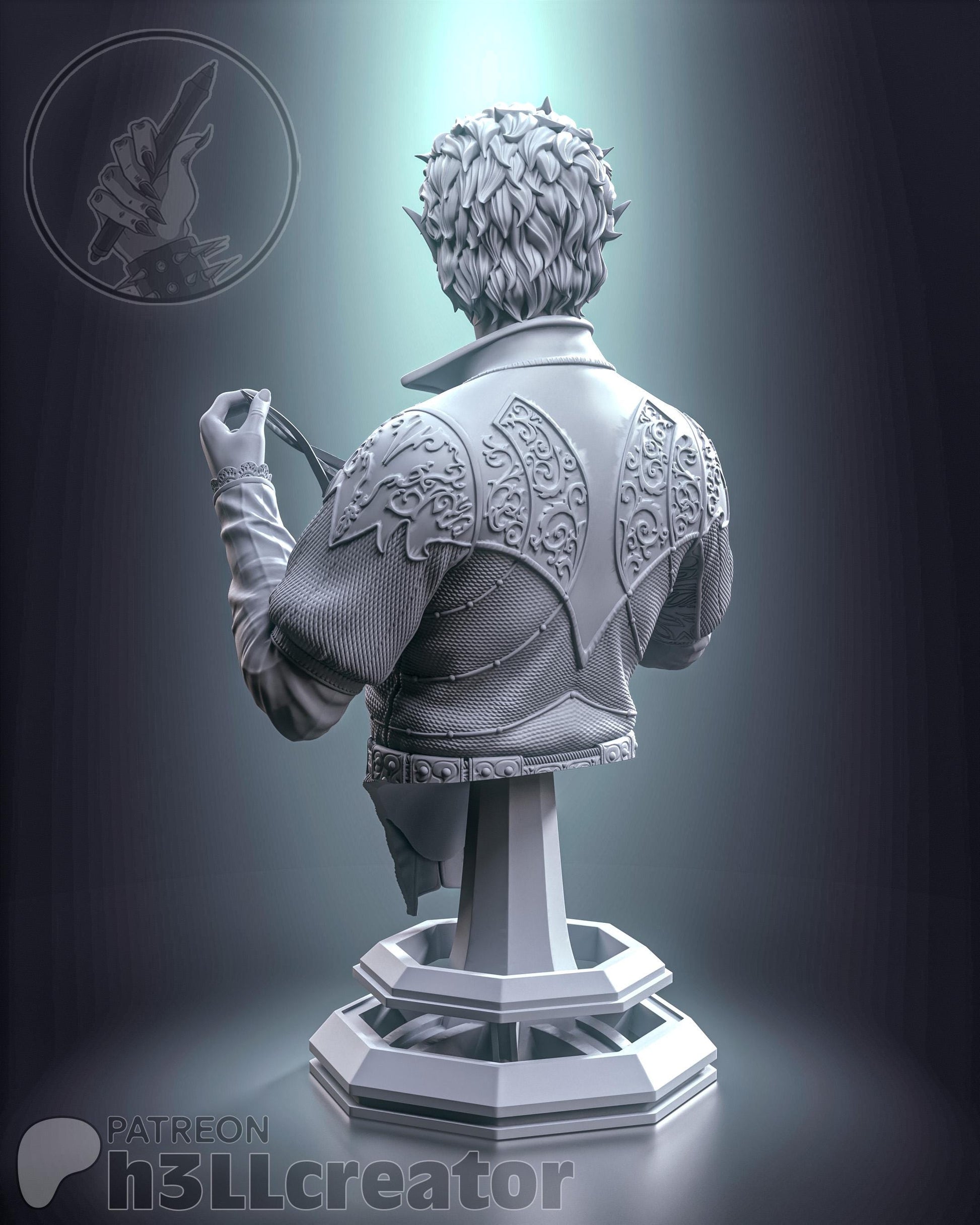 Astarion Bust - Baldur's Gate 3 - Alternate view 3