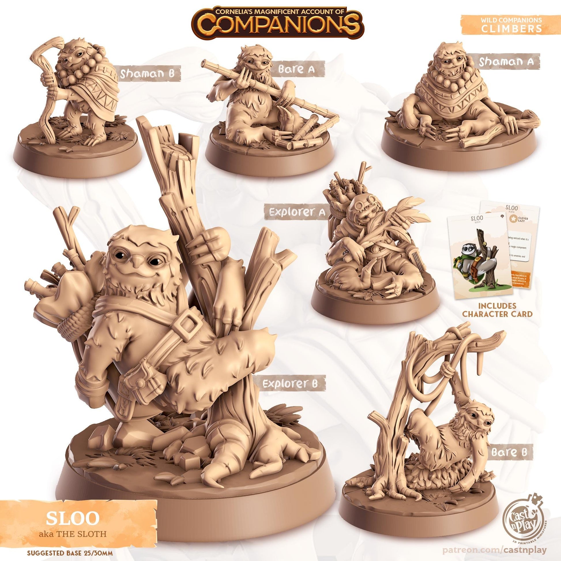 Sloth Animal Companion Miniature