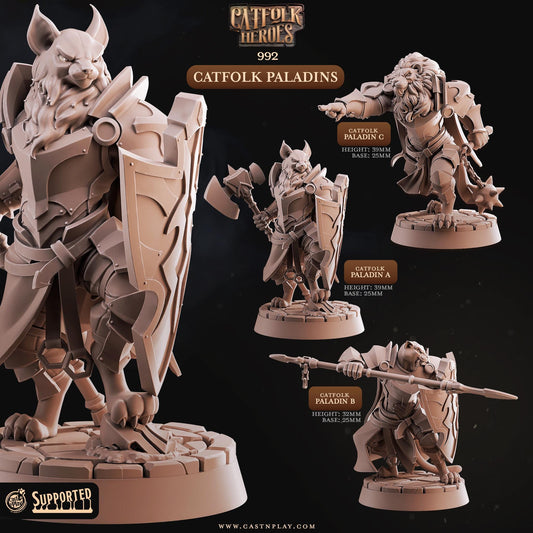 Tabaxi Paladin Miniature