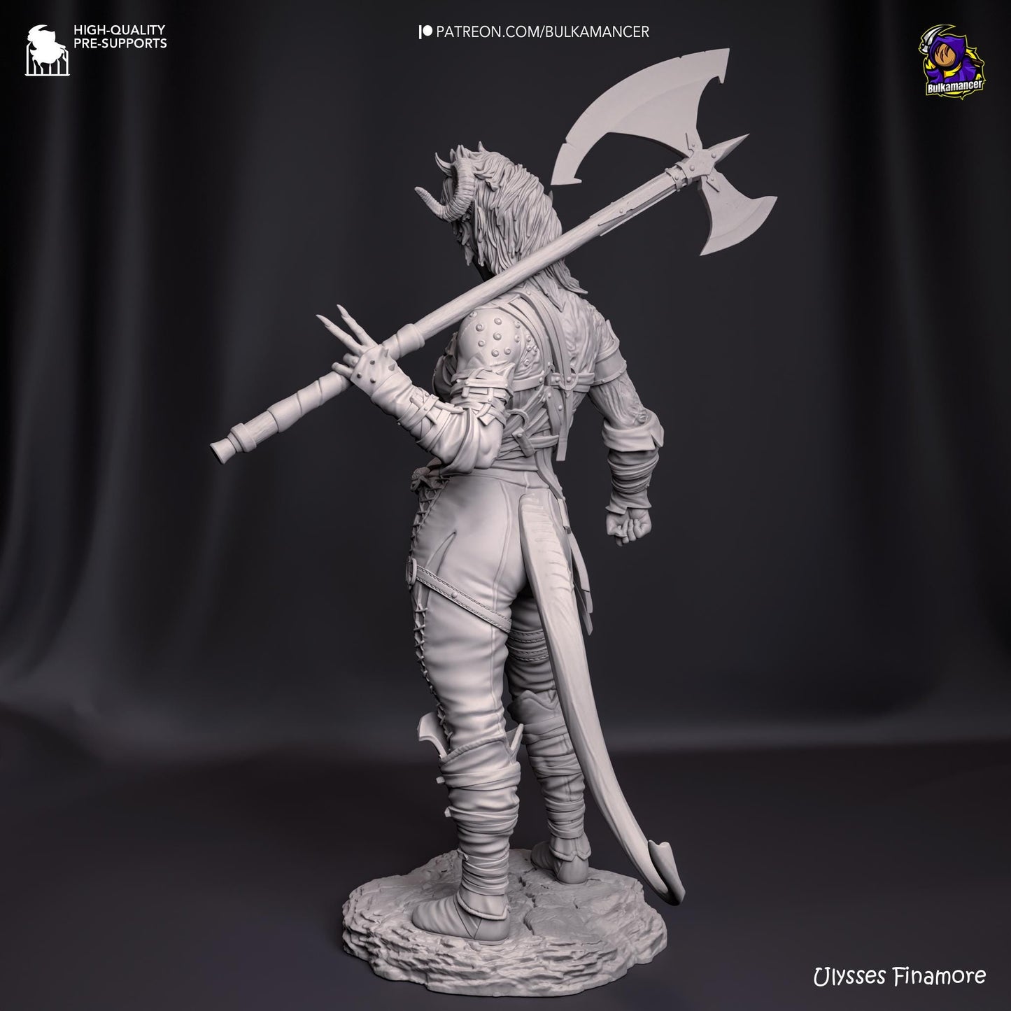 Karlach Resin Miniature Figurine Game Character Baldur's Gate 3 Gift for Him Her Birthday Gift Anime