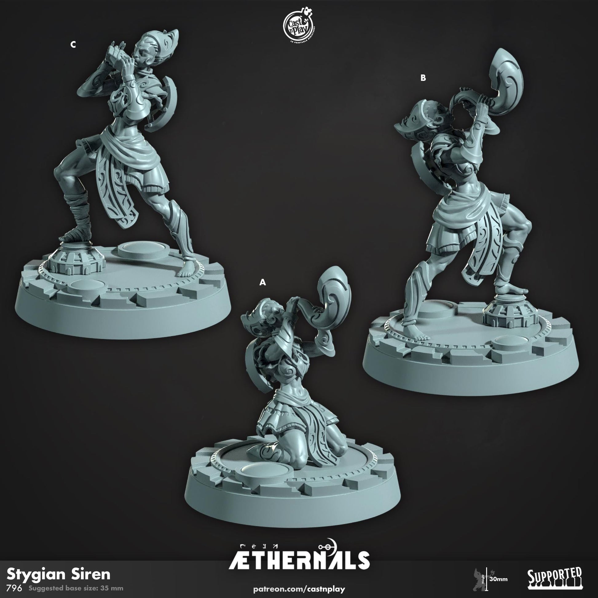 Female Bard Miniature