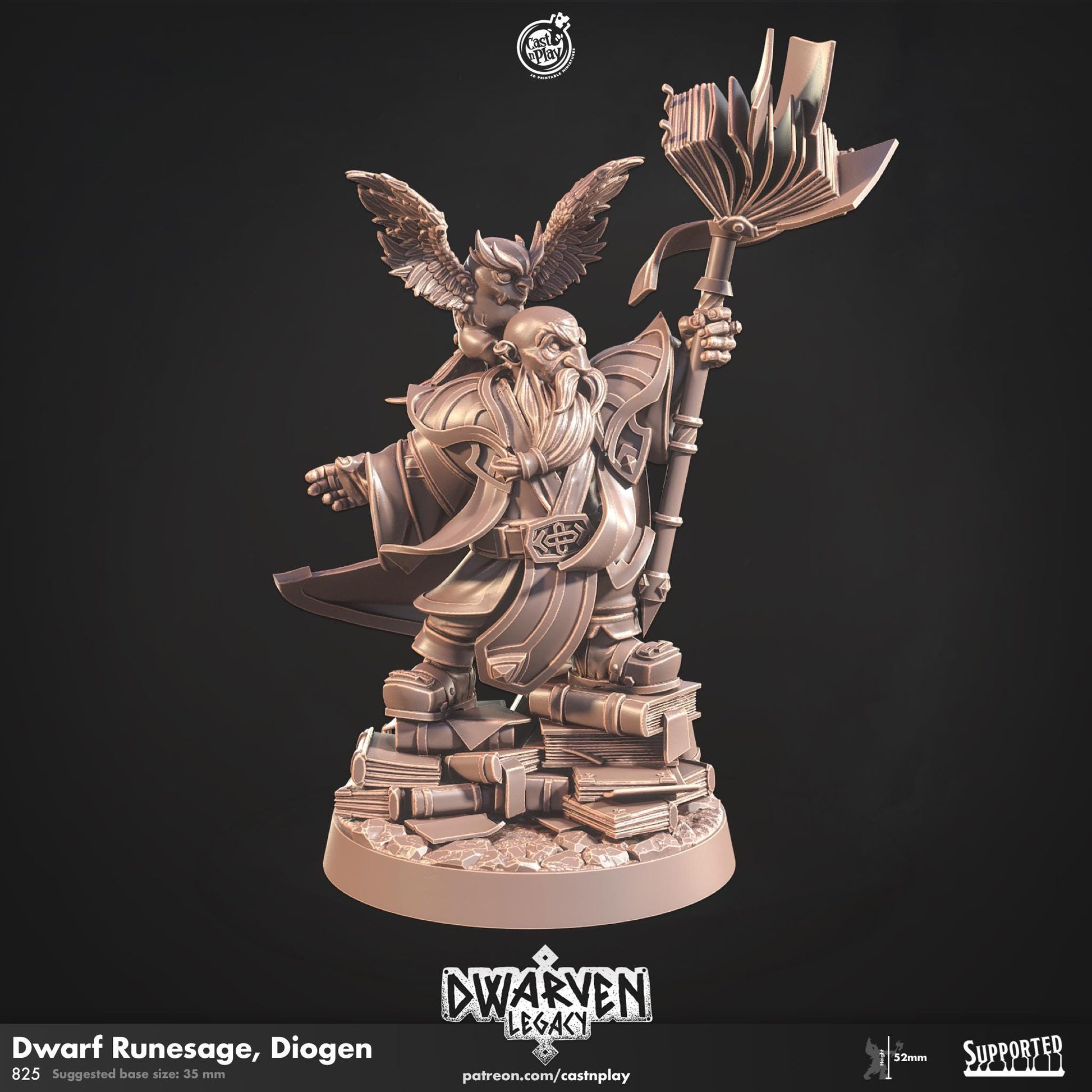 Dwarf Wizard Miniature